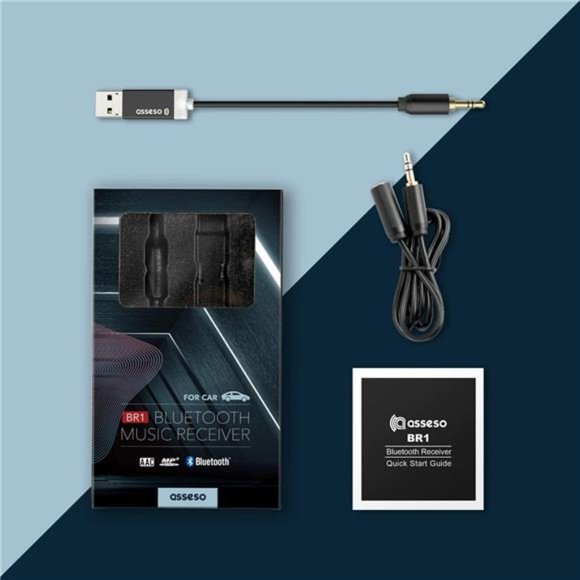 Bluetooth Car Receiver – Compact 3.5mm Aux Adapter– Bluetooth 4.2; No Charging - Picture 7 of 7